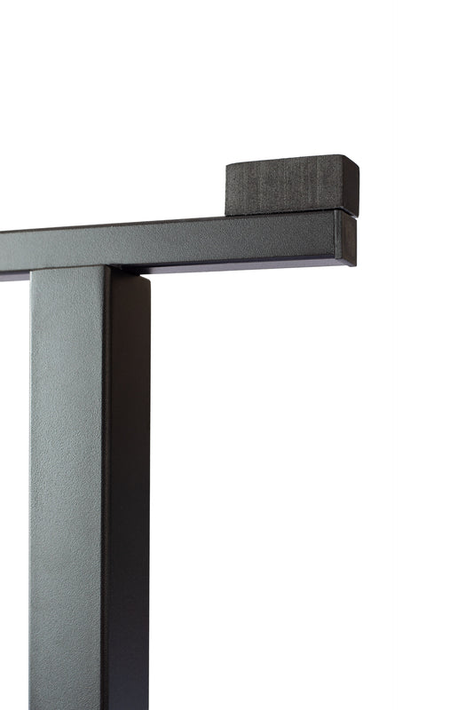 Closeup of G-Force Glassing Rack for surfboards on a white background