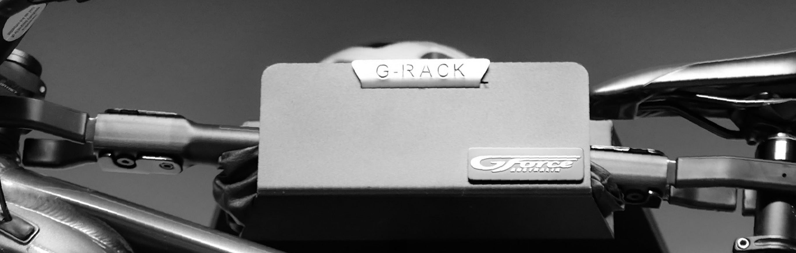 Closeup of a G-Force G-Rack Model 4 wall mounted bike rack