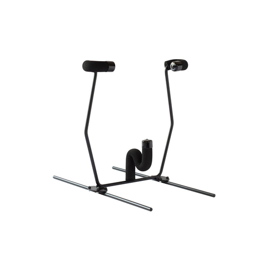 The G-Force freestanding snowboard rack & wakeboard rack on a white background