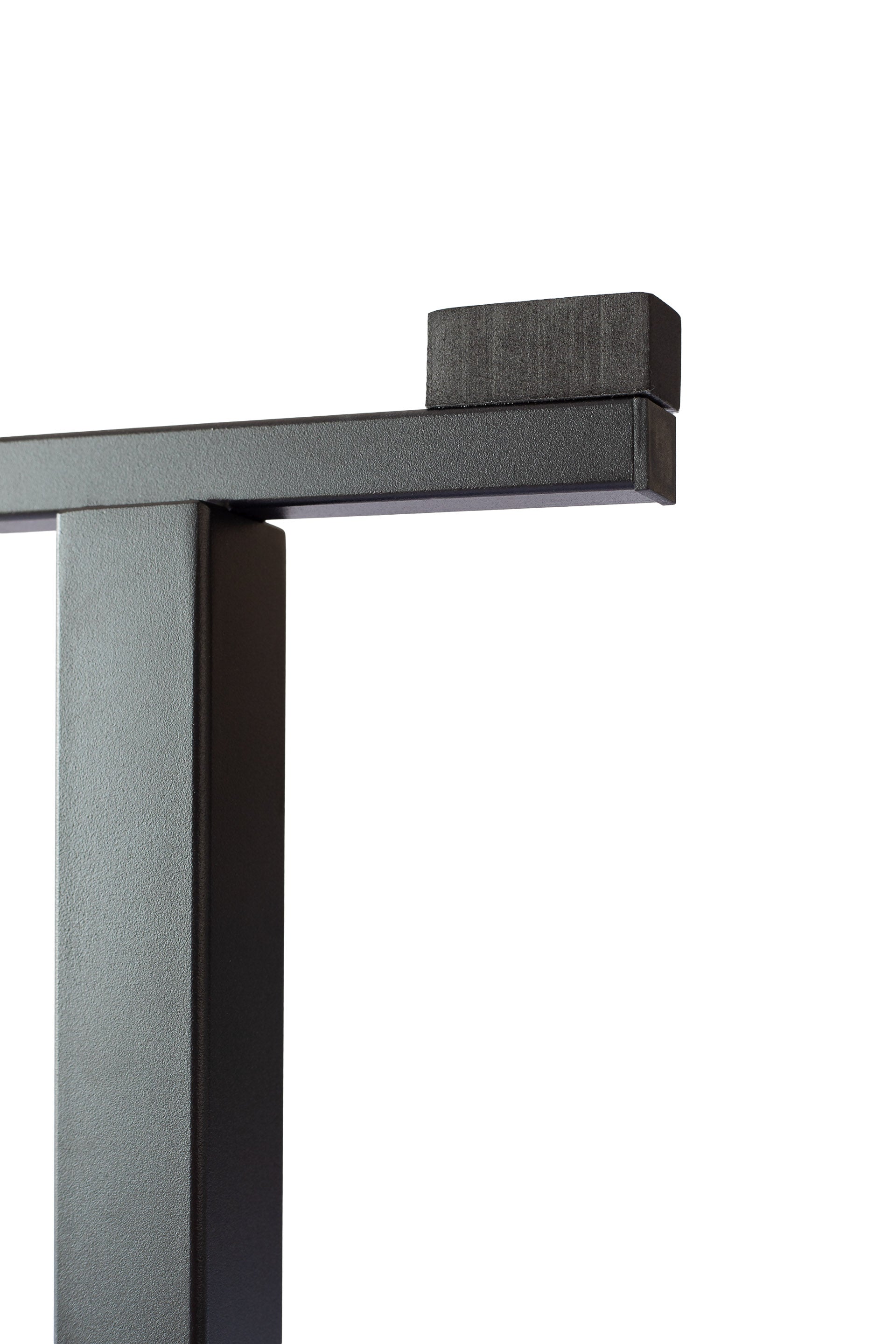 Closeup of G-Force Glassing Rack for surfboards on a white background