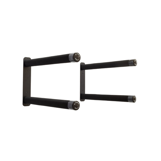 G-Force two board wall mounted stand up paddle board rack on a white background