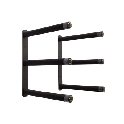 G-Force three board wall mounted stand up paddle board rack on a white background