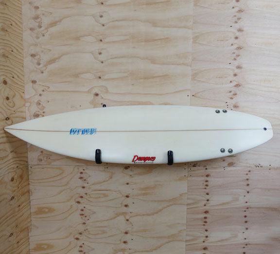 Front view of the GF3 - Wall Mounted Surfboard Rack holding a surfboard