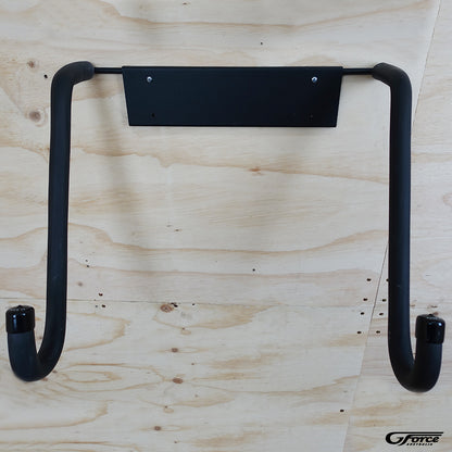 Front view of the GF3 - Wall Mounted Surfboard Rack without a surfboard