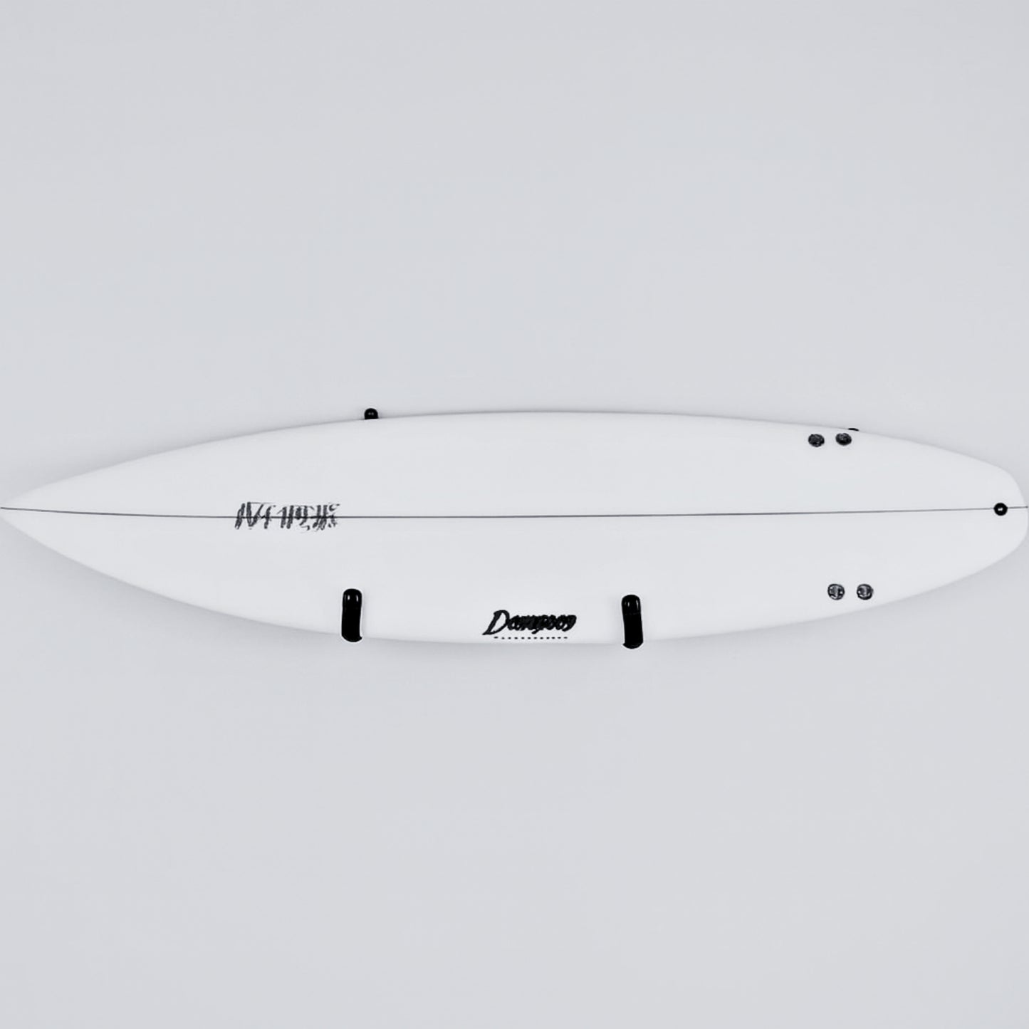 A surfboard on the G-Force GF3 Wall Mounted Surfboard Rack