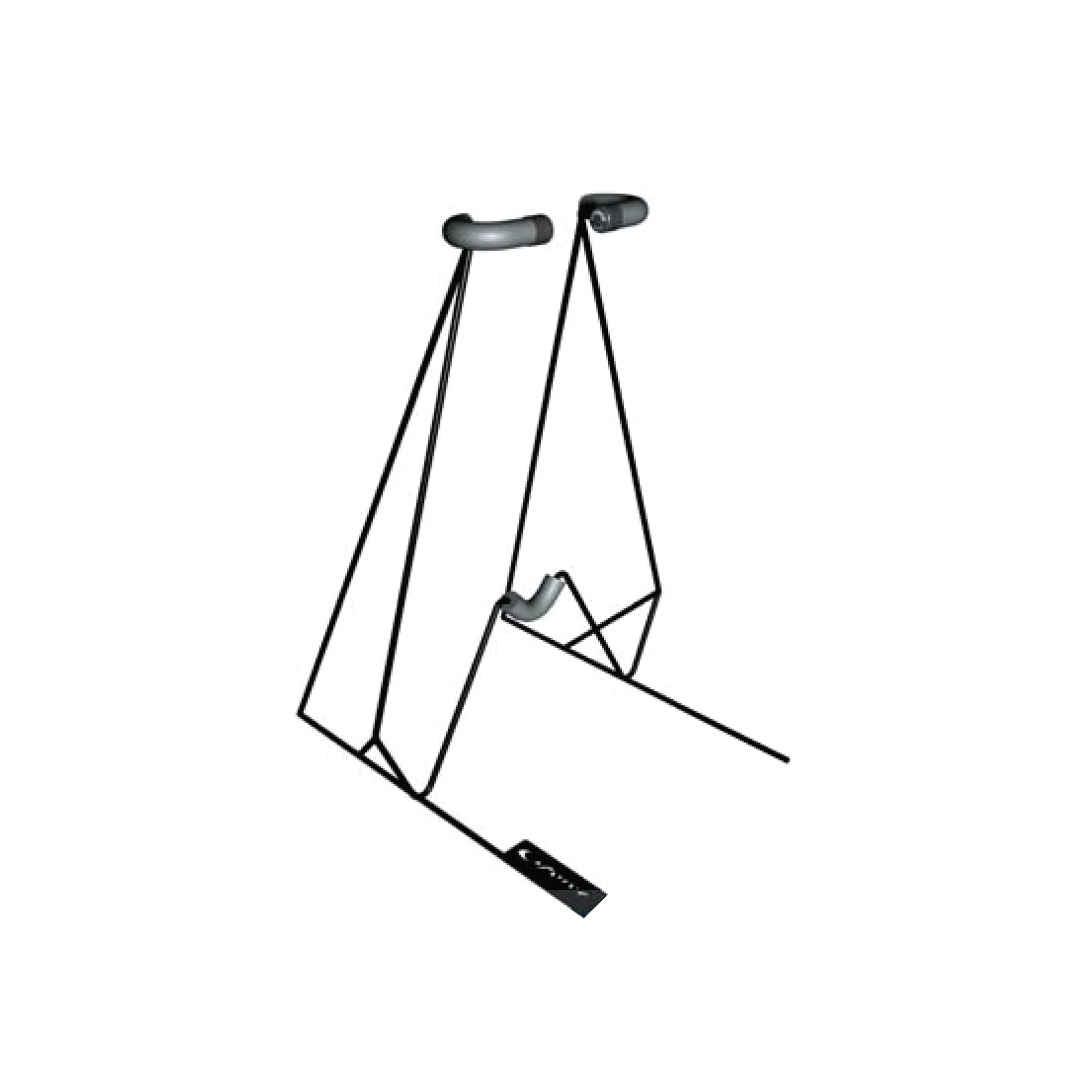 The GF6M - Malibu Freestanding Surfboard Rack without a surfboard