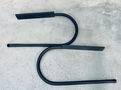 The GF13 - Ceiling Mounted Surfboard Rack arms laid out opposite one another